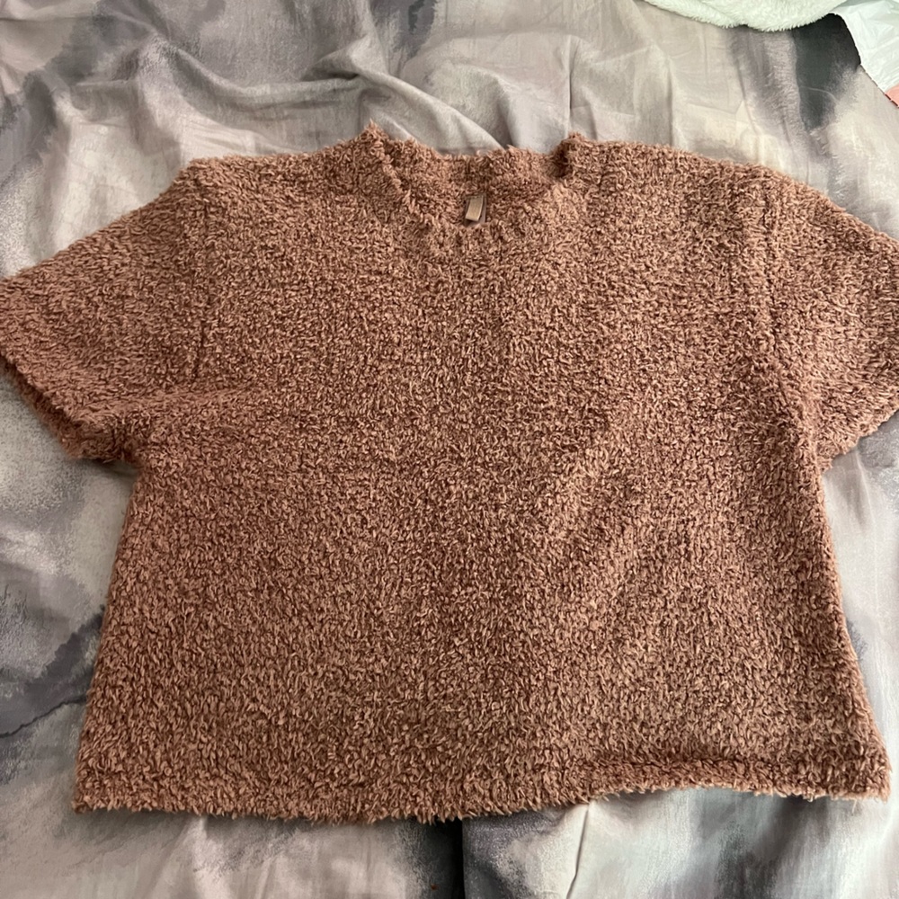 Skims Sherpa crop top